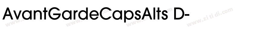 AvantGardeCapsAlts D字体转换
